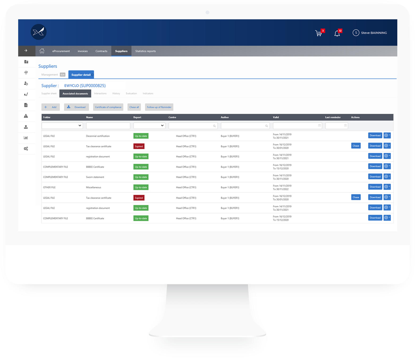 With the Oxalys supplier management software you benefit from a 360° view of supplier information.
