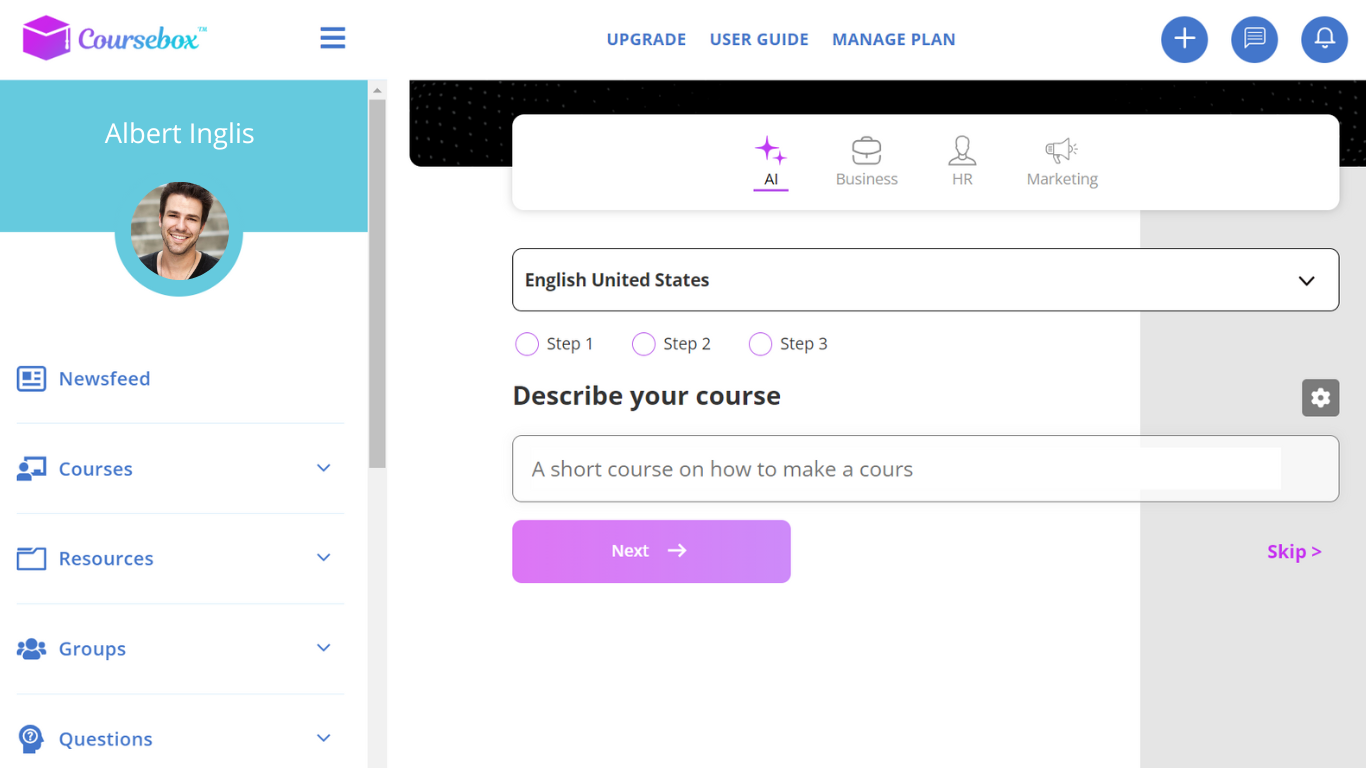 Coursebox Logiciel - 1