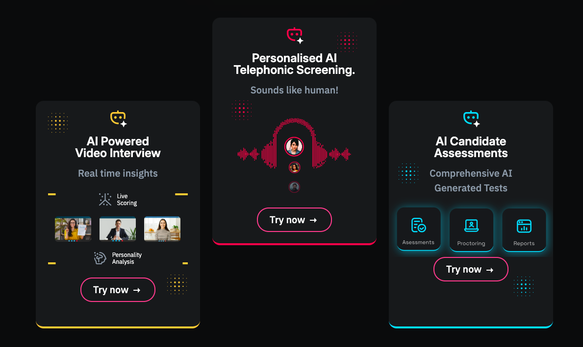 Gappeo screenshot: Human-like AI to screen, assess, and select at scale.