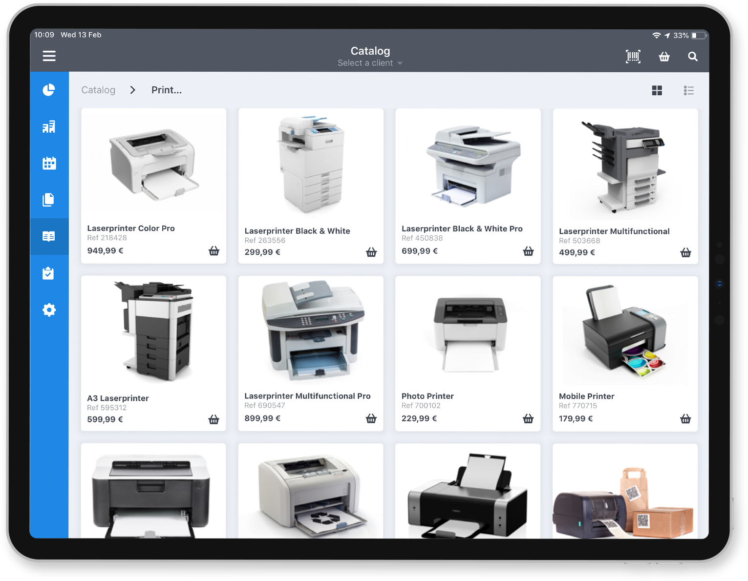 SmartSales Software - Access your product catalog and place orders straight from the app.