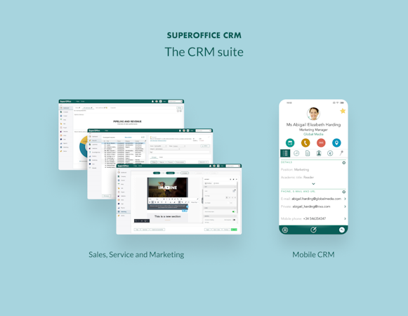 SuperOffice CRM screenshot: CRM Suite