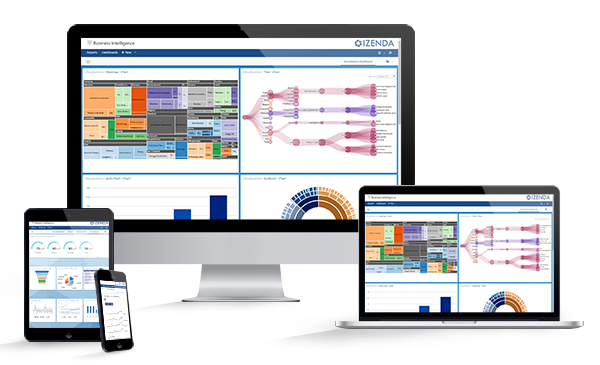 Izenda Business Intelligence Software - A rich set of visualizations