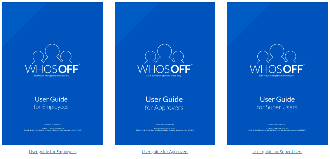 Handy user guides available