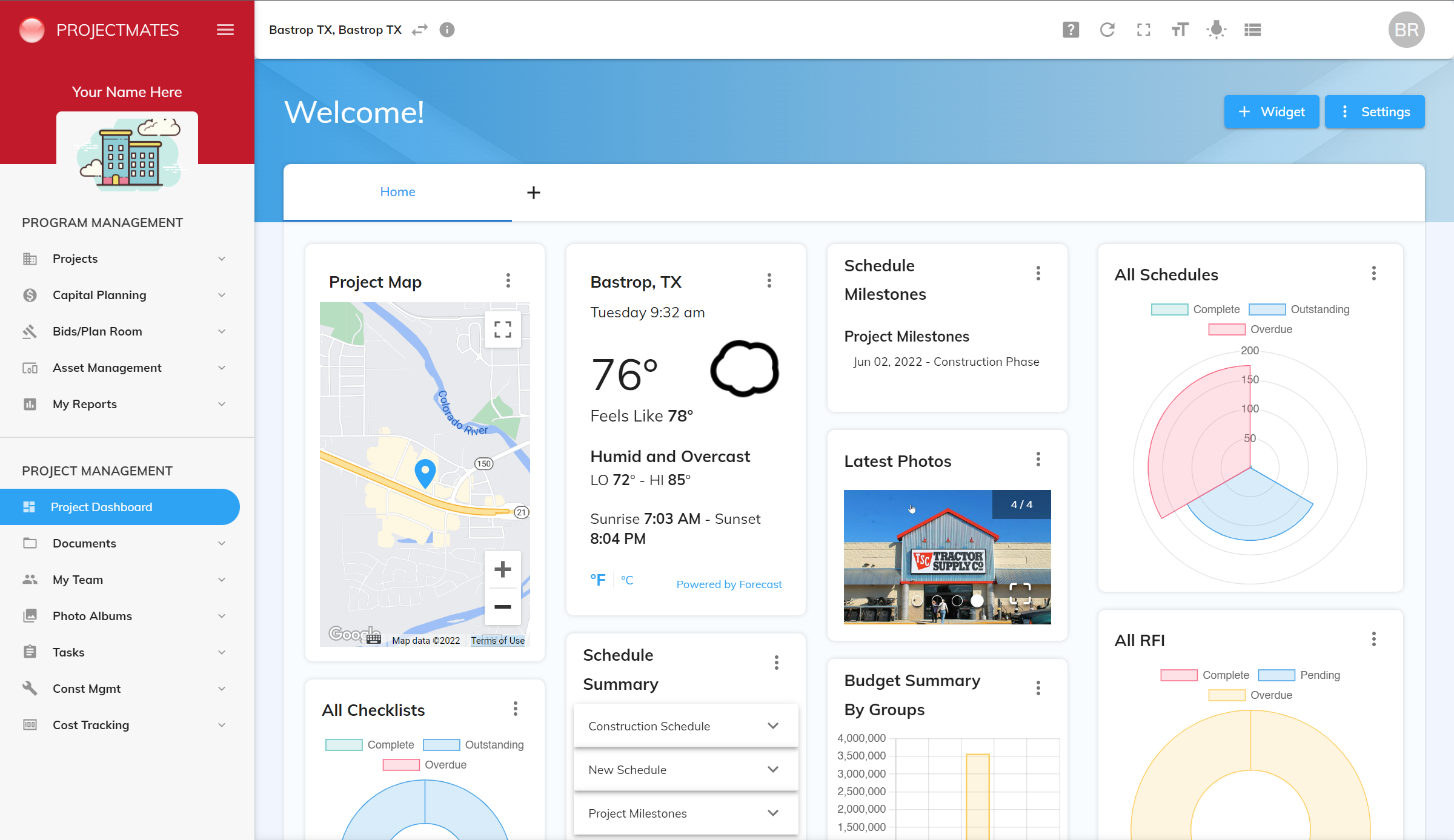 Get real-time information in dashboards so you get the information you need at a glance.