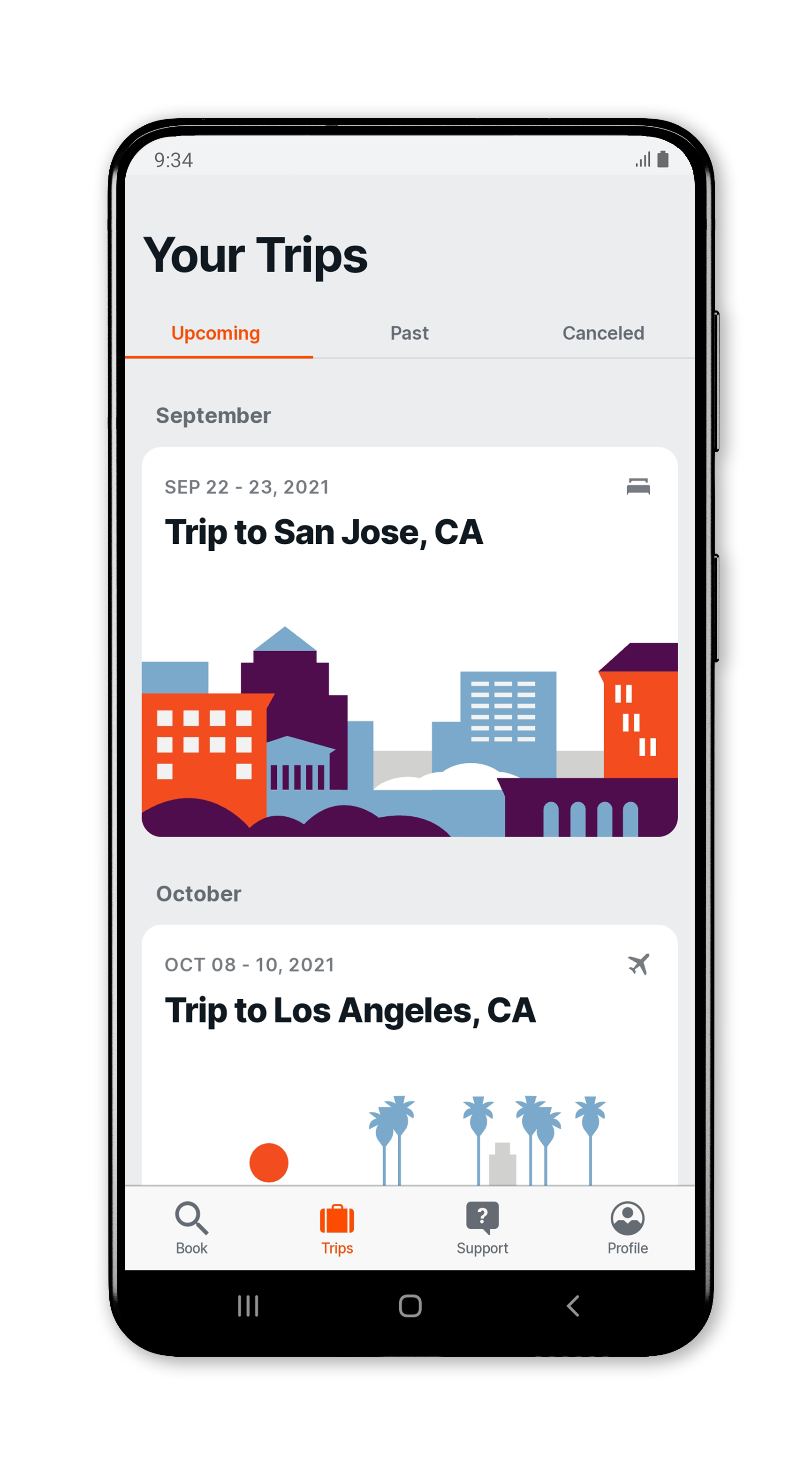 Book and manage your trips.
