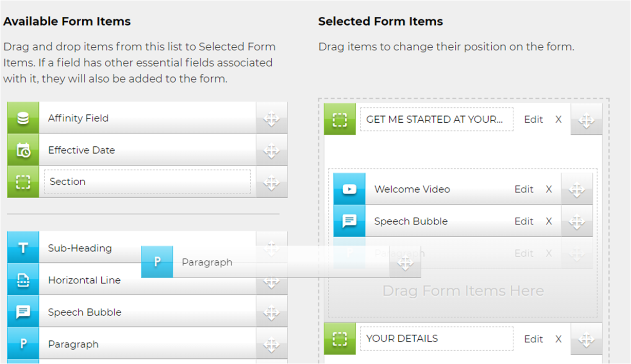 Affinity Payroll Software - Create your own forms with an easy-to-use drag-and-drop form creator, or have Affinity create personalised forms for you.
