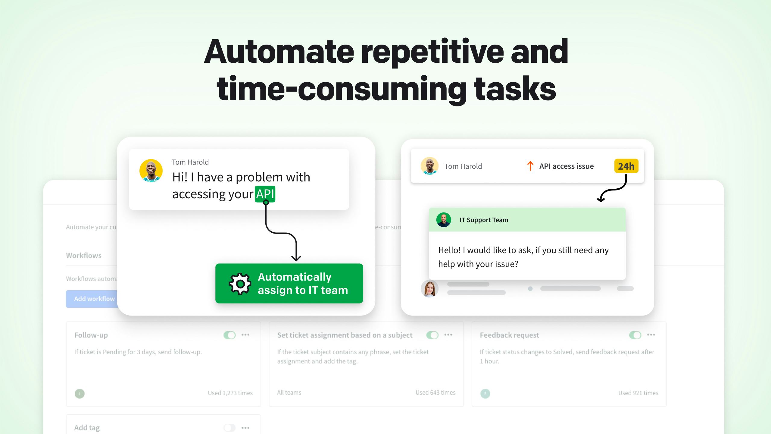 HelpDesk Software - Automate repetitive and time-consuming tasks