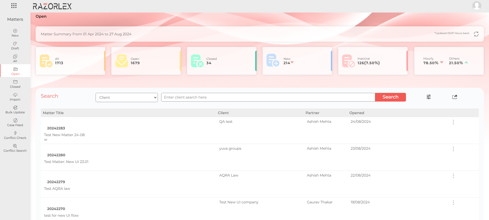 RazorLex screenshot: RazorLex legal document automation is a flexible and intuitive platform to create, store and retrieve Documents, Contracts, and Agreements in an integrated platform - Razorlex