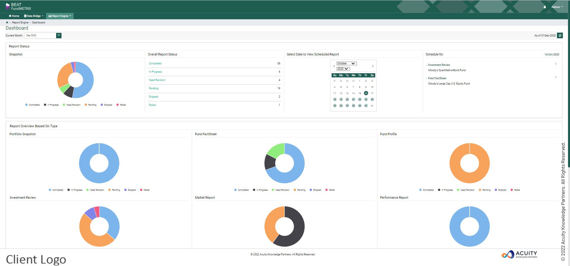 BEAT FundMETRIX Software - FundMetrix Dashboard