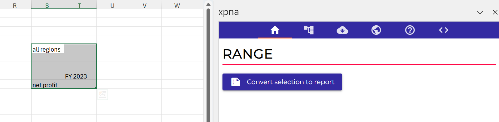xpna customized reports
