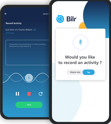 Bilr record activity and attach to case