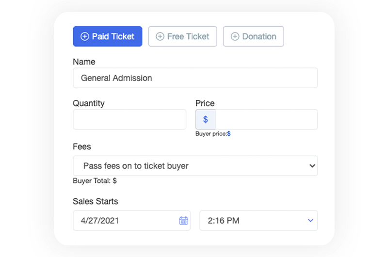 Accelevents Software - Custom Ticketing