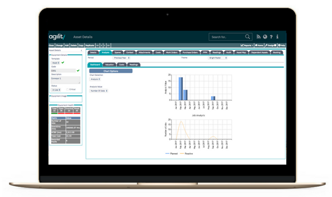 Labour, maintenance, and repair costs are automatically associated with assets, giving greater visibility of costs