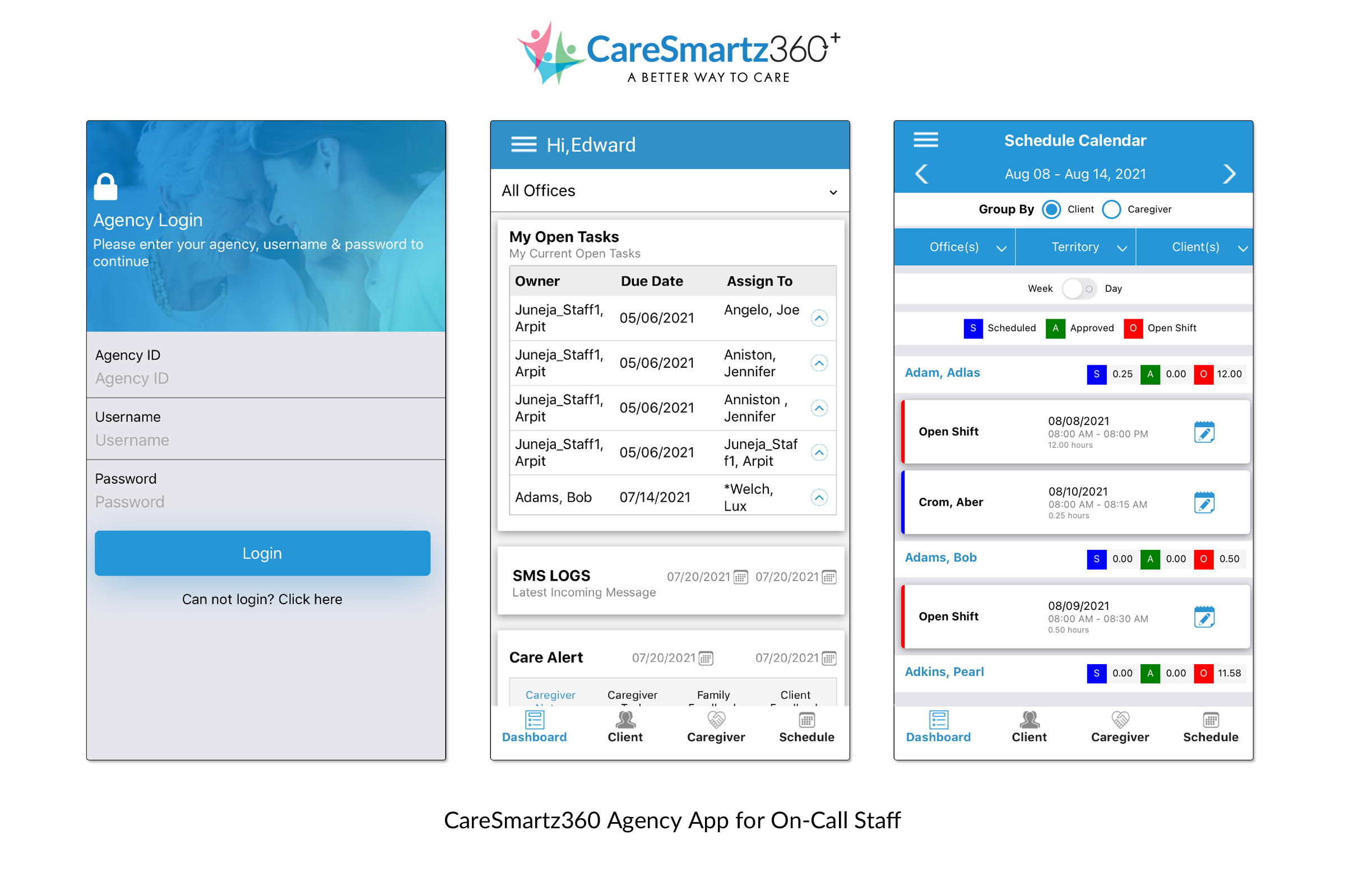 CareSmartz360 Agency App for Office Staff