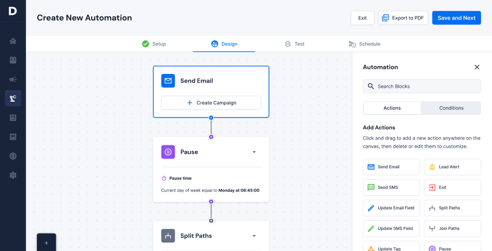 Delivra Software - Automation Builder