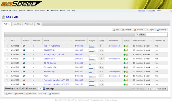 AdSpeed AdServer Software - 3
