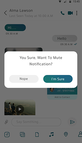 Hiddy mute notification