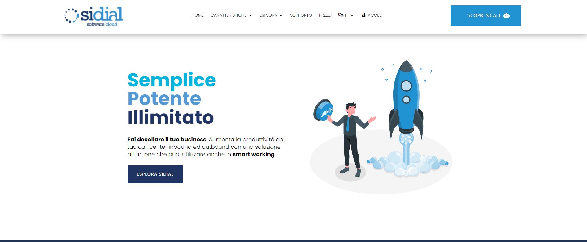 SiDial screenshot: Sidial Home Page