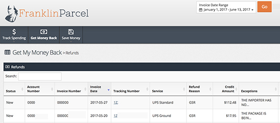 Franklin Parcel Software - 1
