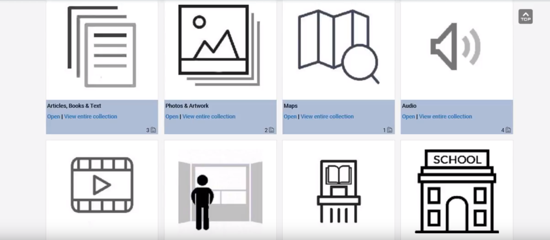 MONTAGE screenshot: MONTAGE collection management