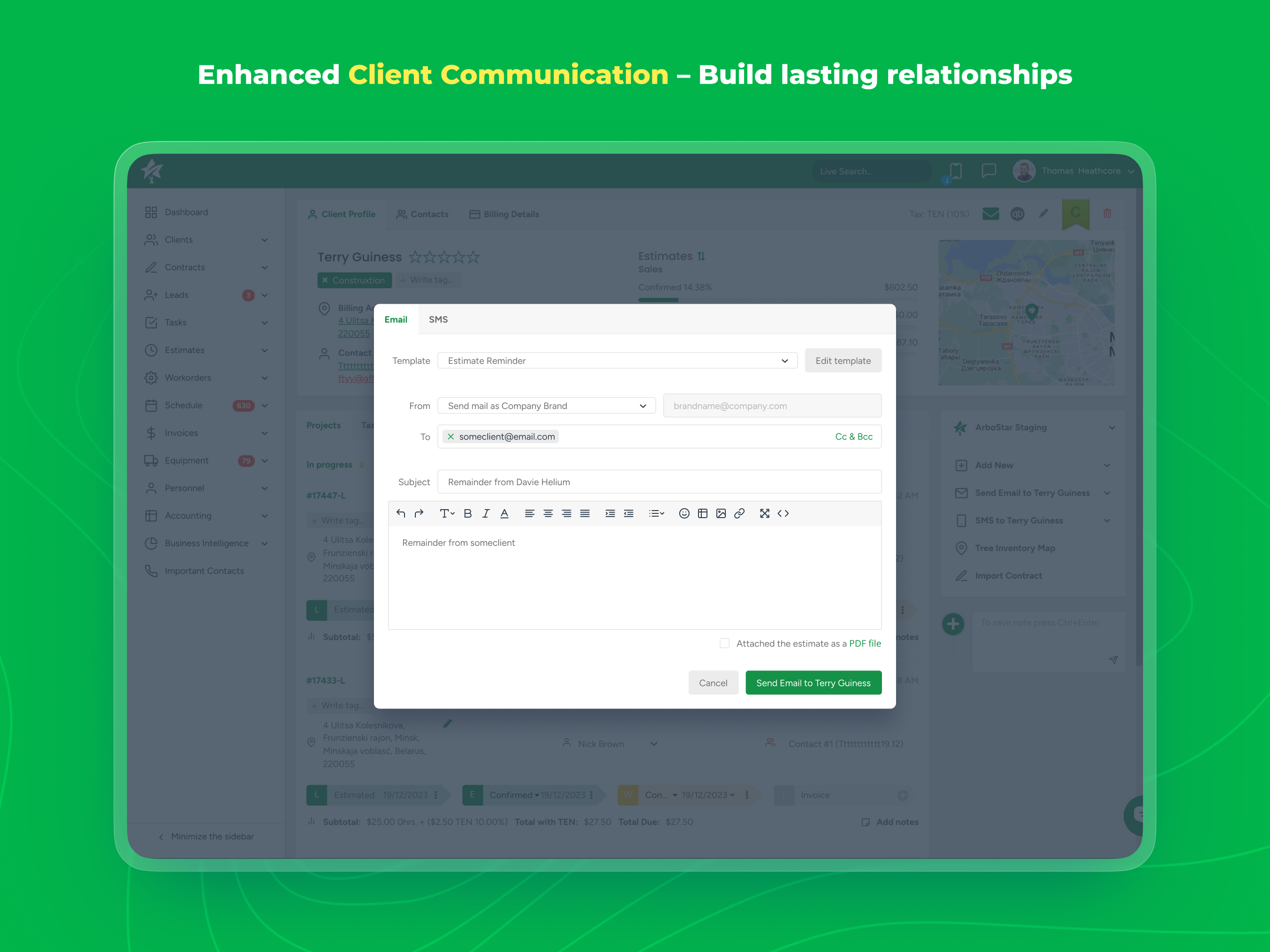 ArboStar Software - Enhanced Client Communication – Build lasting relationships