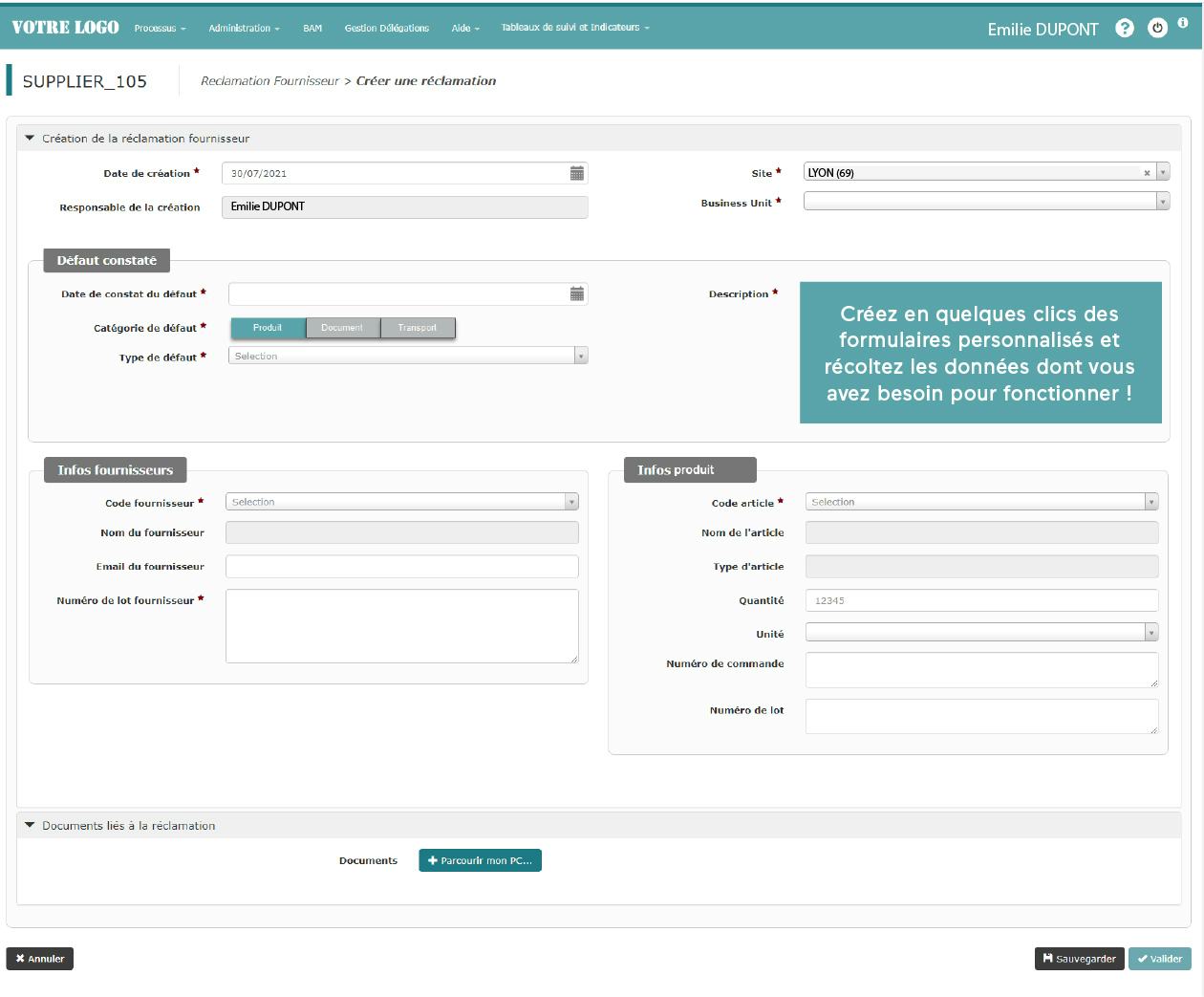 Agilium BPM Software - application form