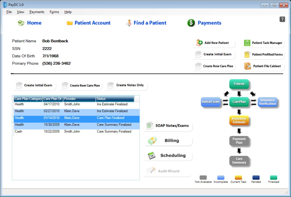 PayDC Chiropractic Software Software - 2