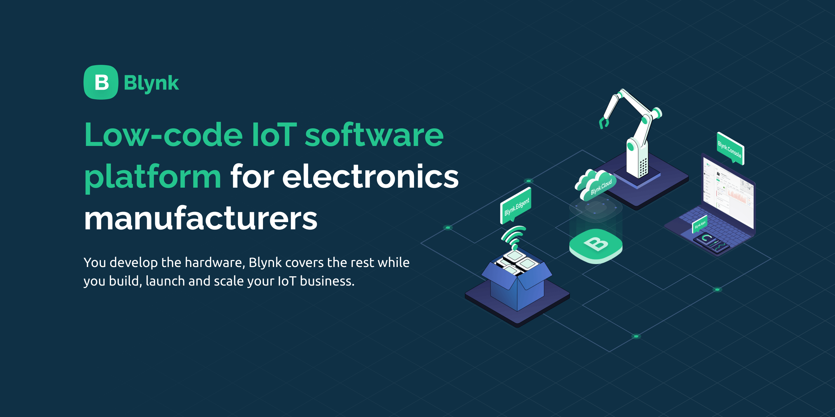 Low-code IoT software platform for electronic manufacturers