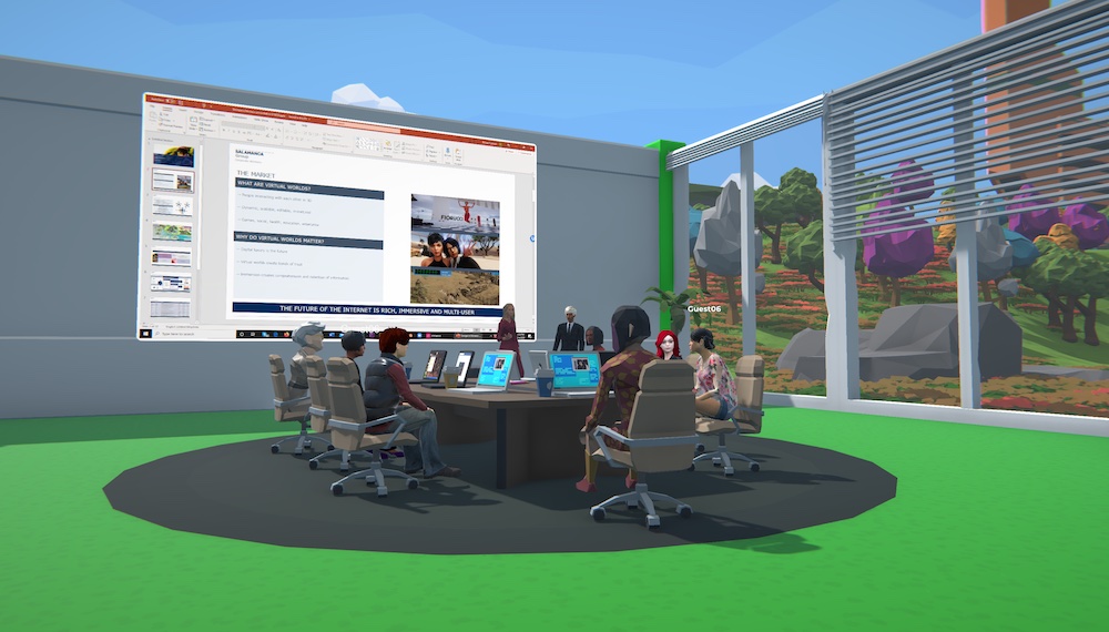 Virtual Workspace in Breakroom