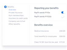 Payfit Software - Managing company benefits has never been easier. PayFit can automatically generate P11Ds and P11D(b) for you.