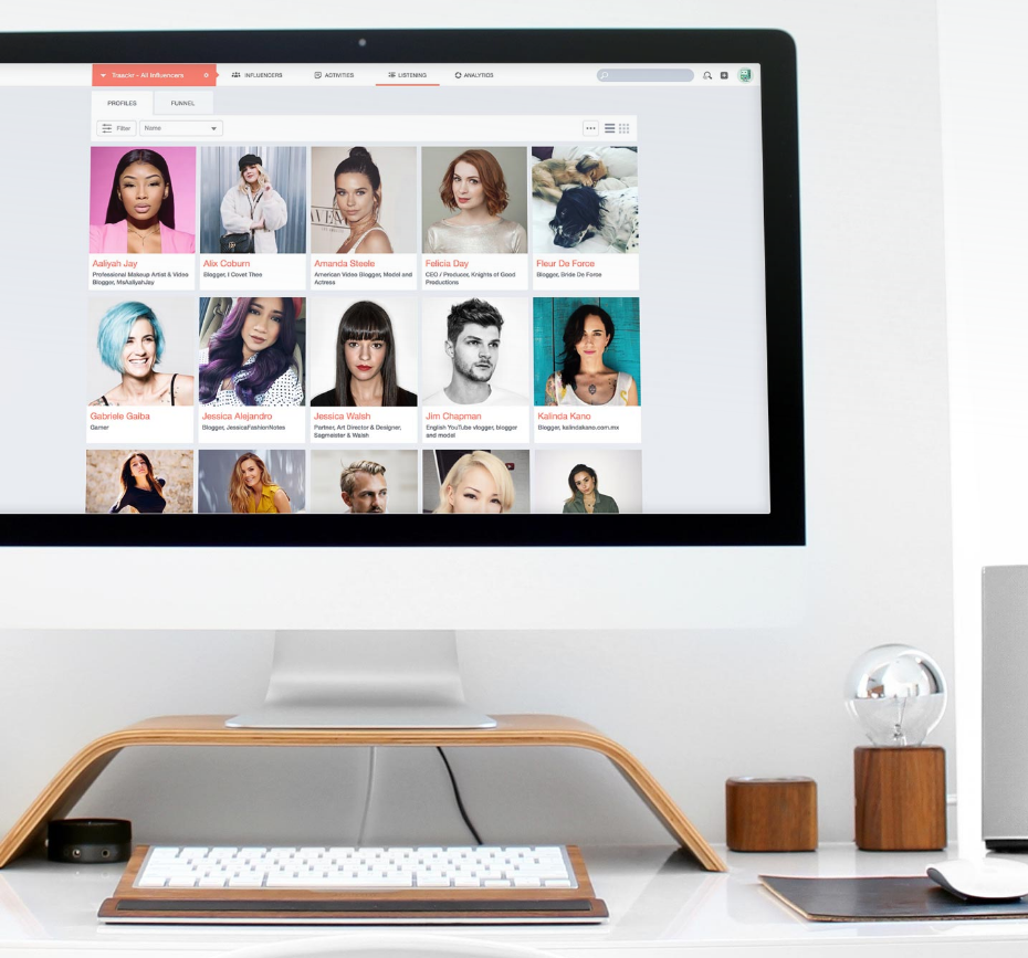 Traackr Software - Filter, search and view detailed profiles of important social media influencers that are most aligned with relevant audience markets, to impact on positive brand awareness