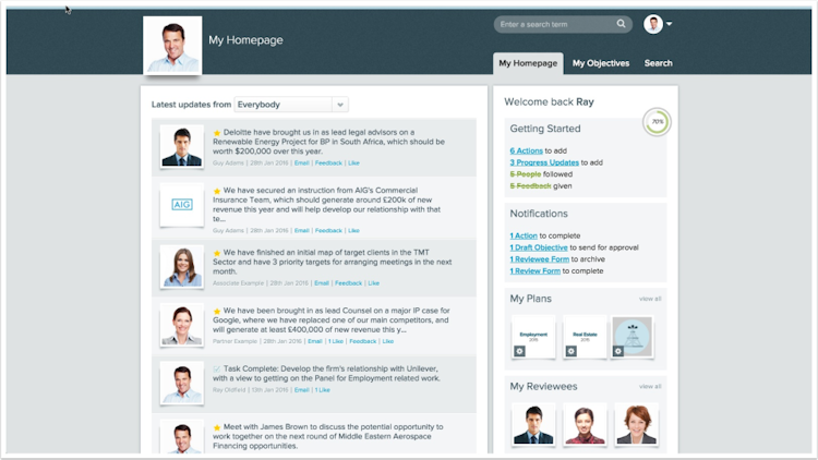 ObjectiveManager  screenshot: Homepage updates