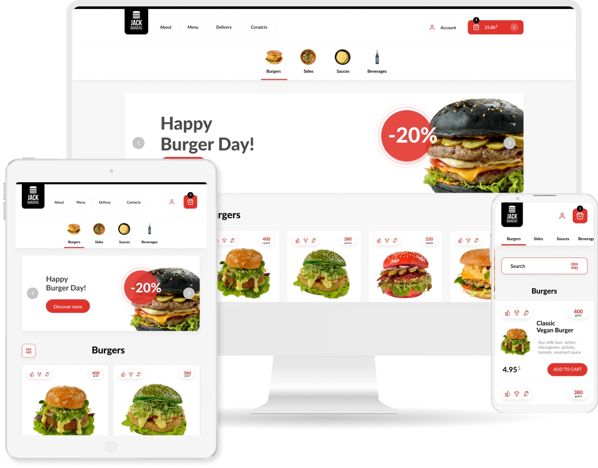 Food-ordering Website Builder