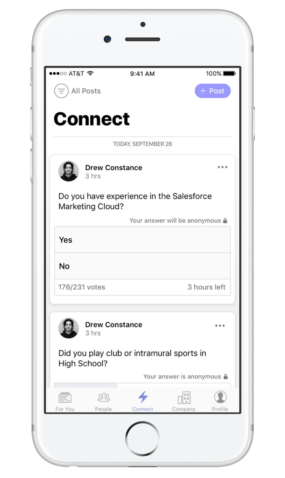 Structural Software - Structural's Connect tab enables employees to network and share insights, offering feedback and cultivating a climate of mutual development