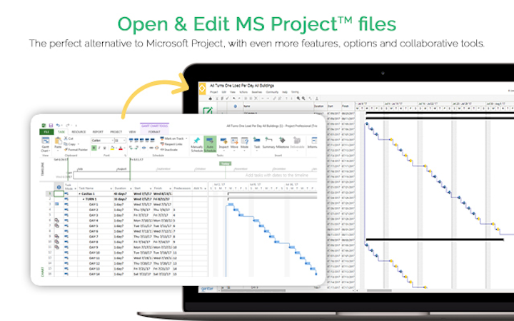 Gantter screenshot: The perfect alternative to Microsoft Project, with even more features, options and collaboration tools
