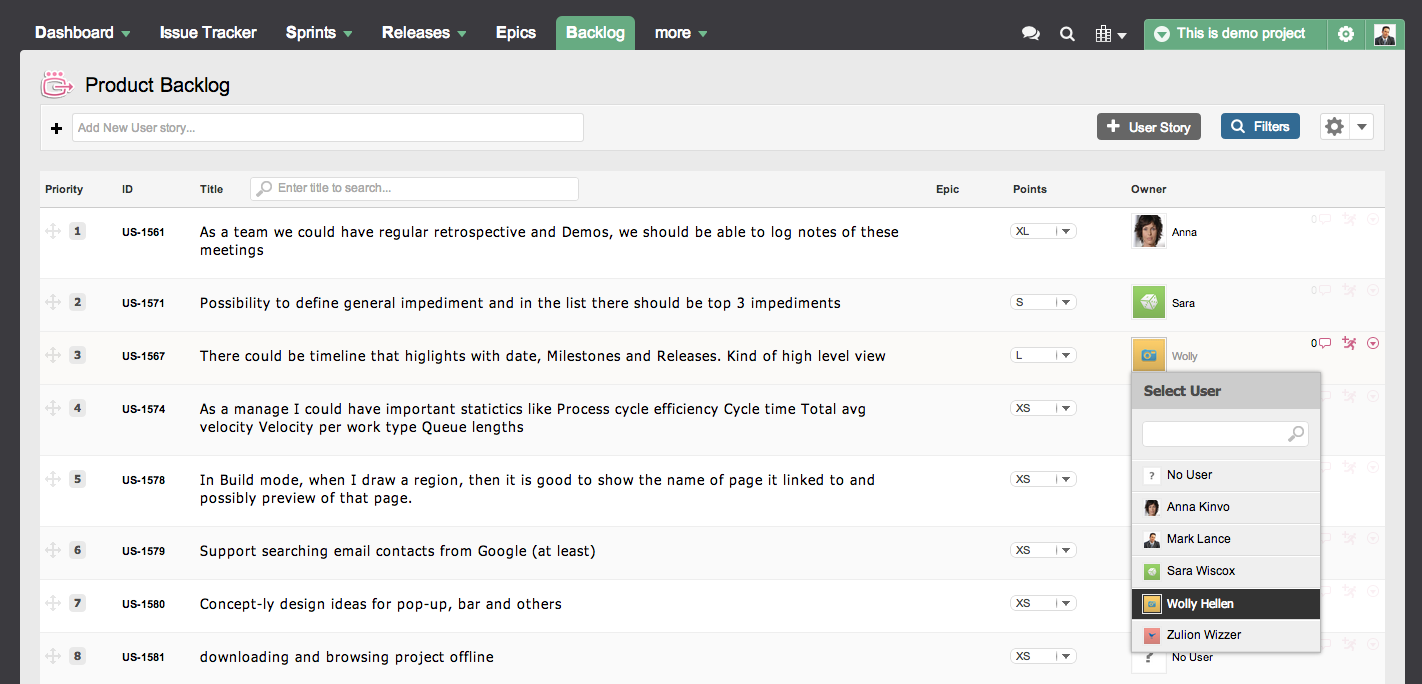 Product Backlog Management
