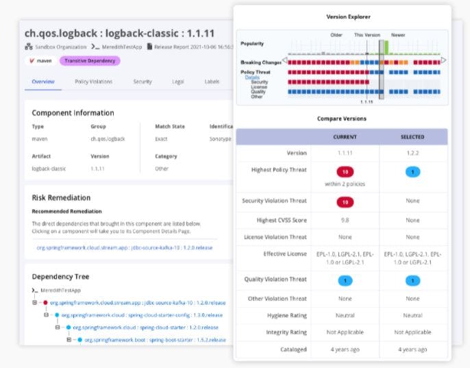 Nexus Lifecycle Software - Nexus Lifecycle component evaluation