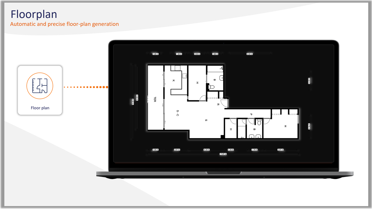 Automatically generate floor plans from the properties.