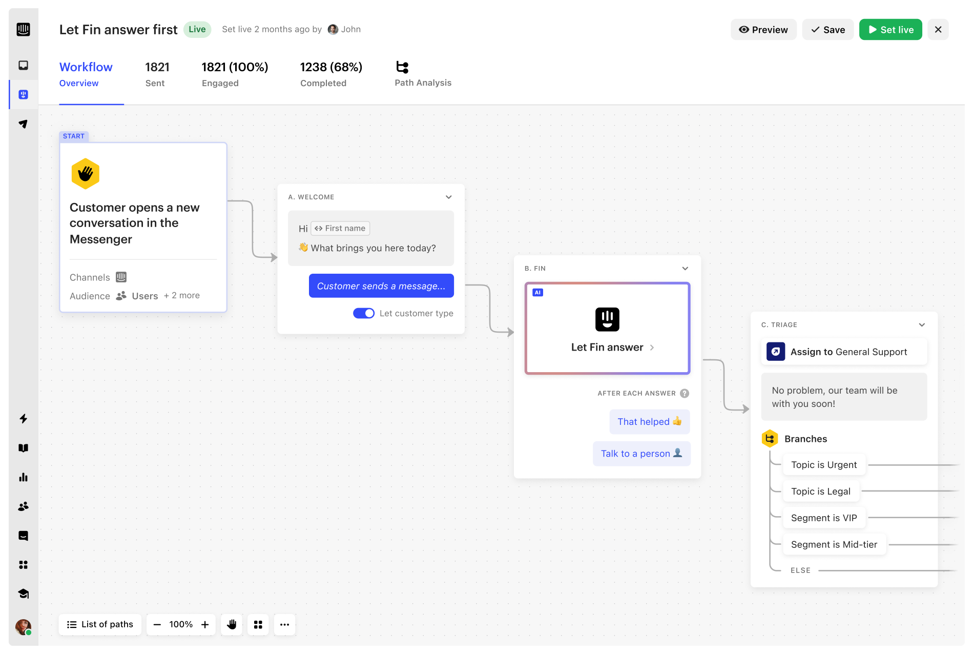 Workflows - Build powerful automations with our no code visual builder.