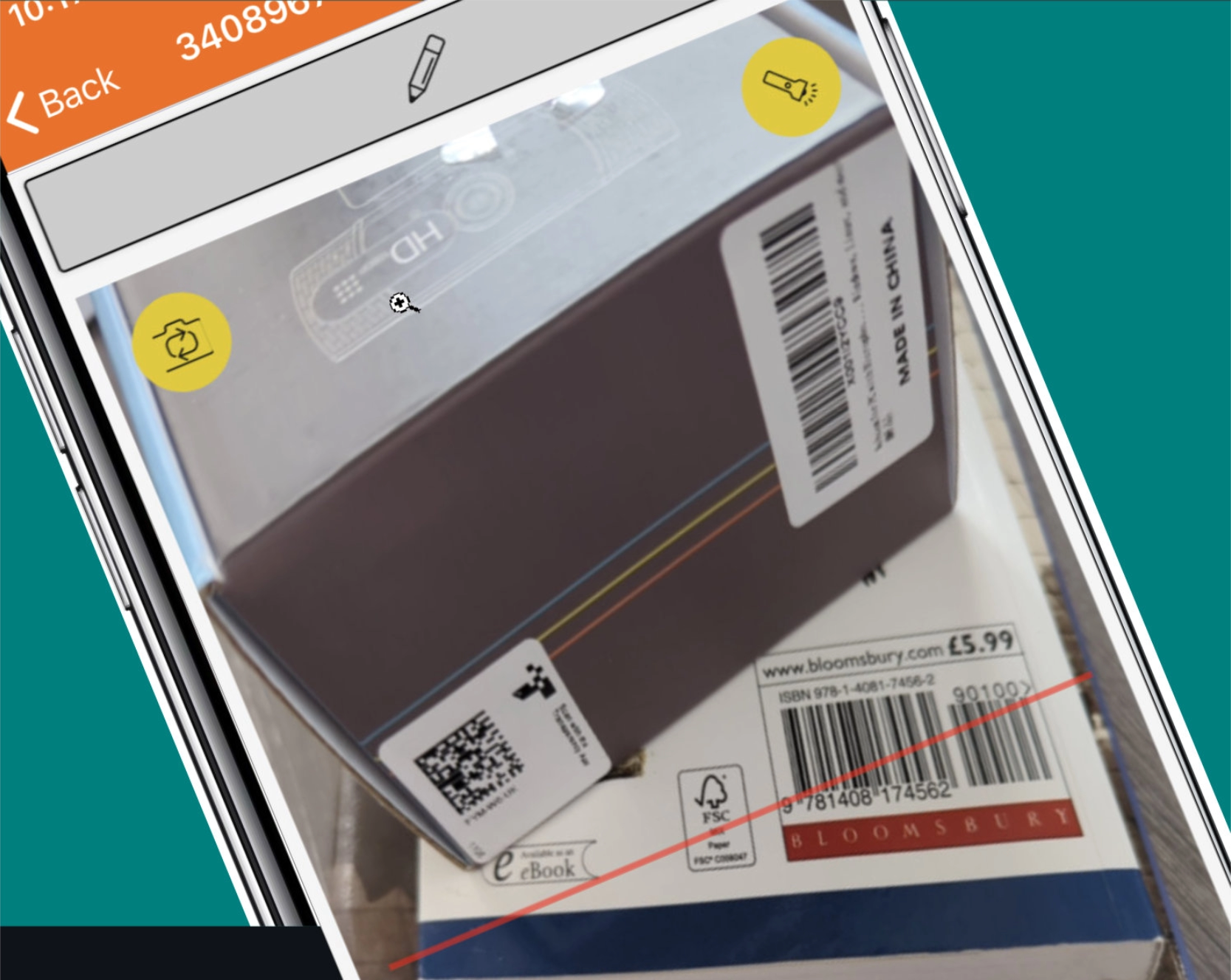 Scan barcodes or QR codes.