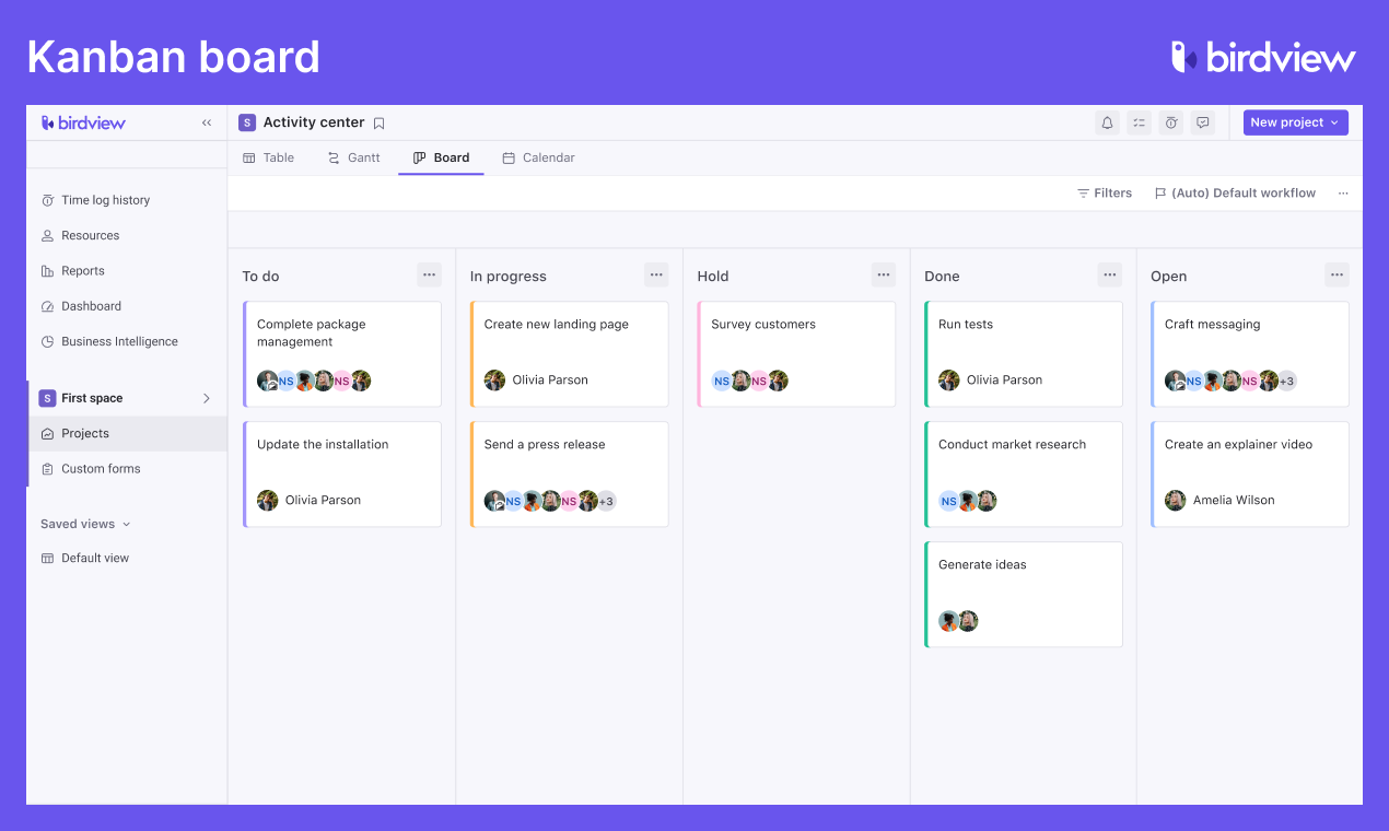 Birdview Software - Kanban Board