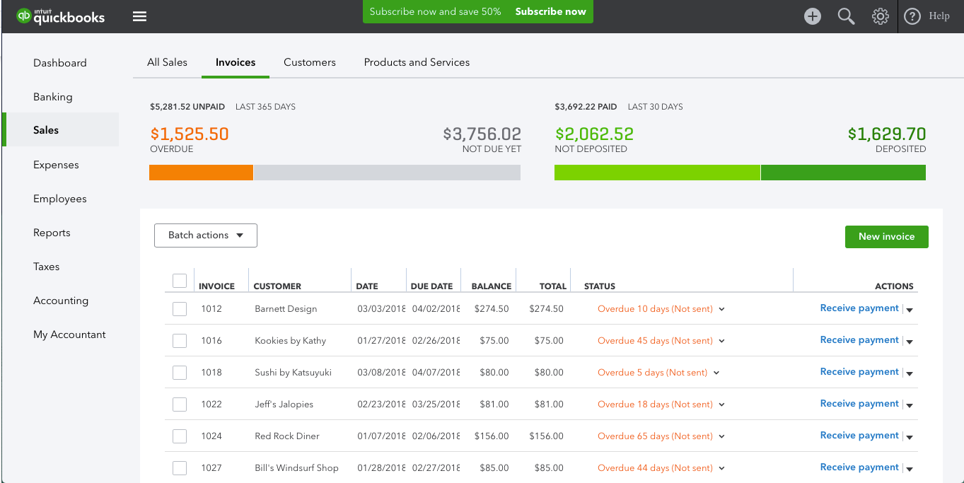 quickbooks online free trial