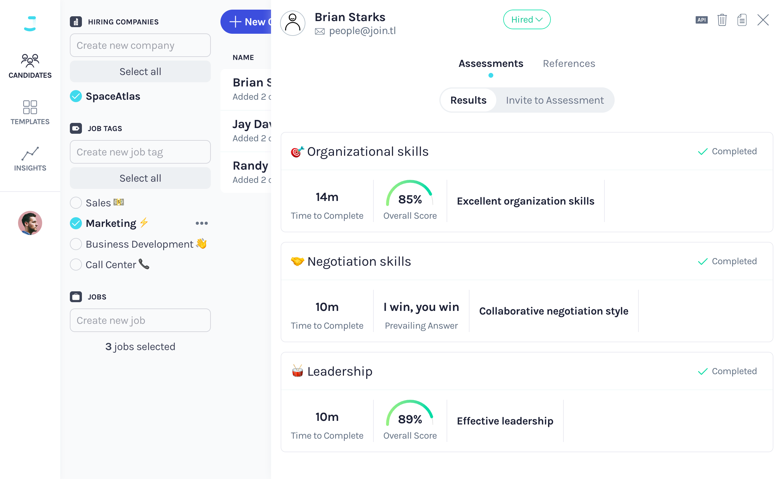 Jointl Software - Test any skills of job applicants