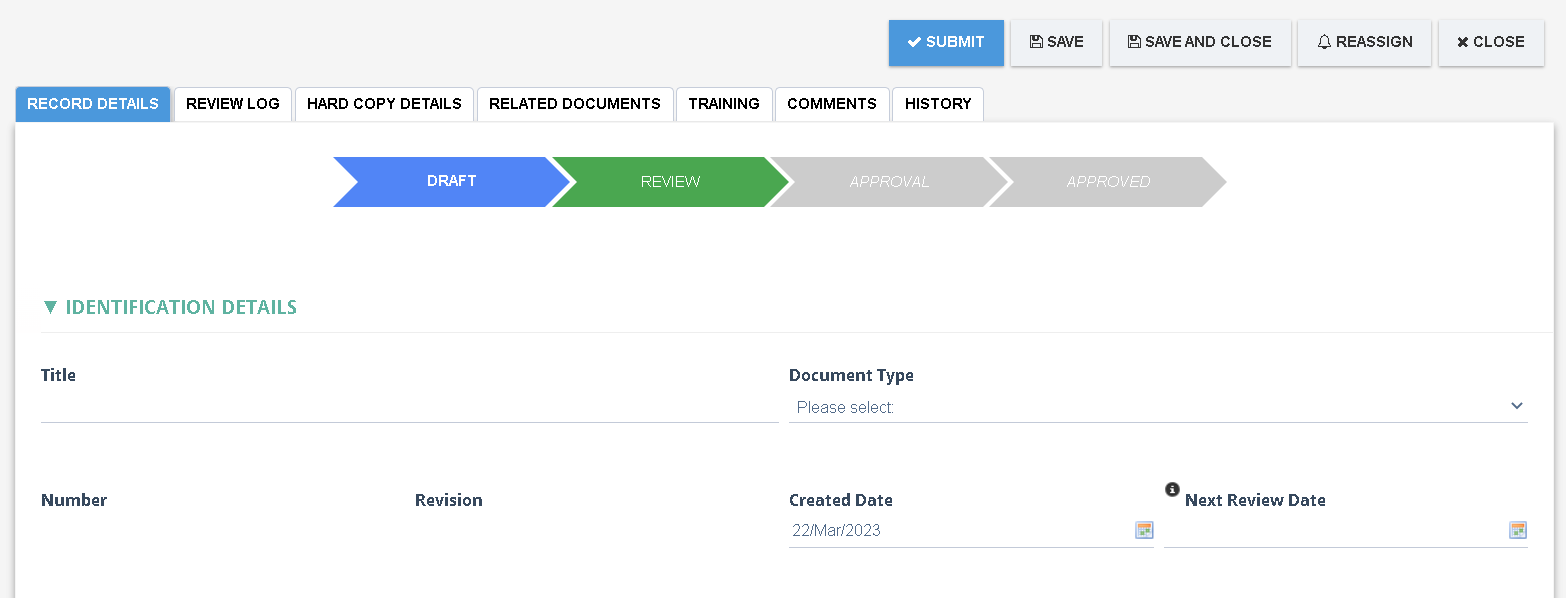 Momentum QMS Software - Out of Box Workflows