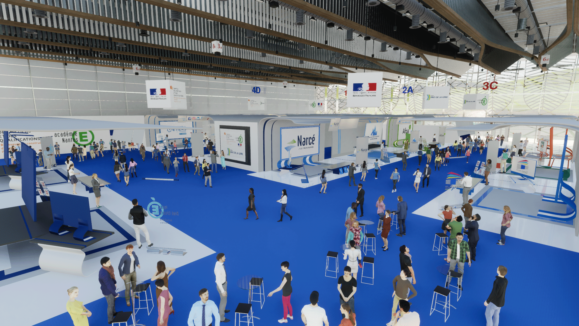 L'intérieur des halls des cybersalons-thumb