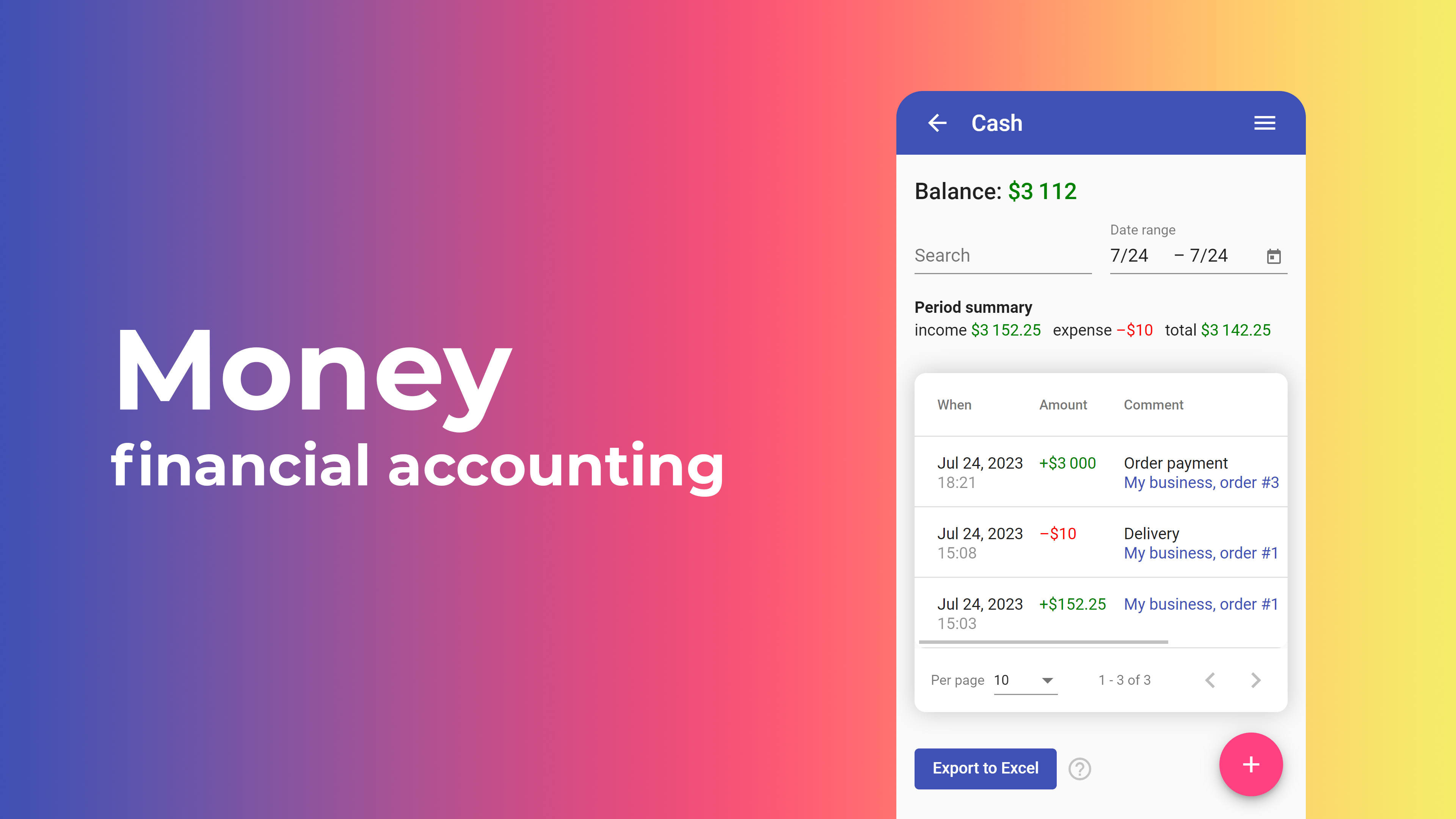 Money: income & expense tracker, money manager