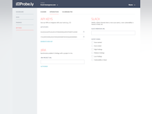 Probely Software - Probely integrations screenshot