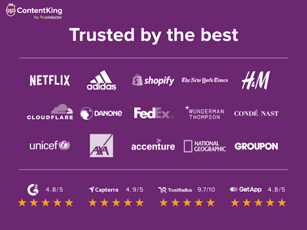ContentKing Software - ContentKing is trusted by companies all over the globe.