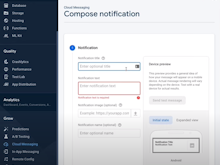 Firebase Software - Firebase Cloud Messaging composing notification