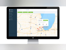 Branch Software - Users can view per-location reports through the dashboard